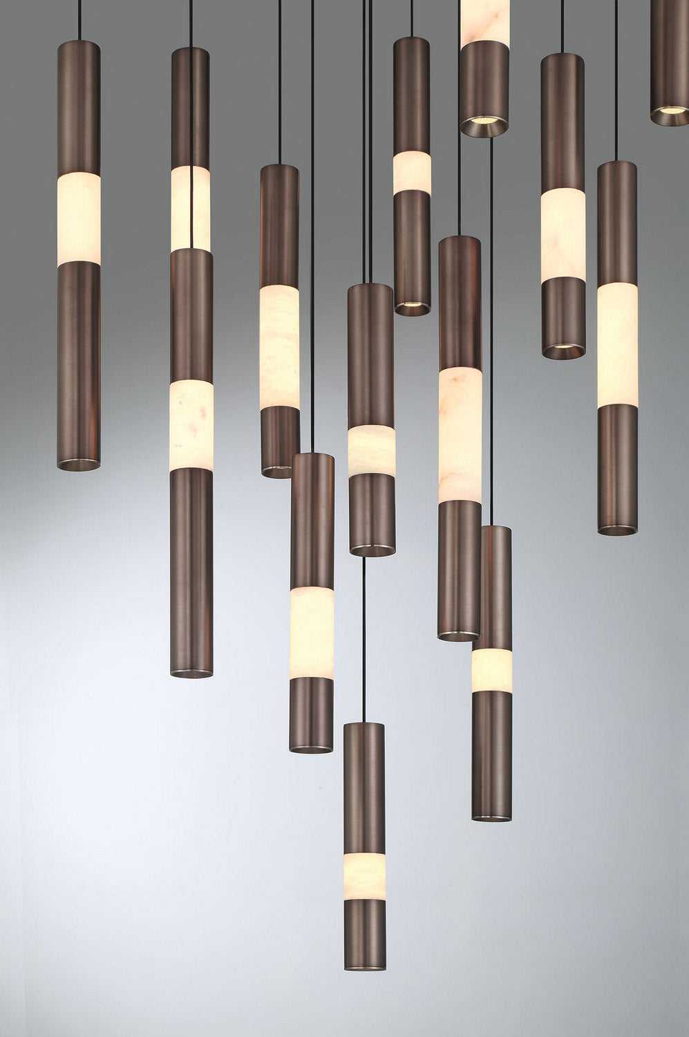 Ronda LED Chandelier in Harlow Bronze Eurofase Canada