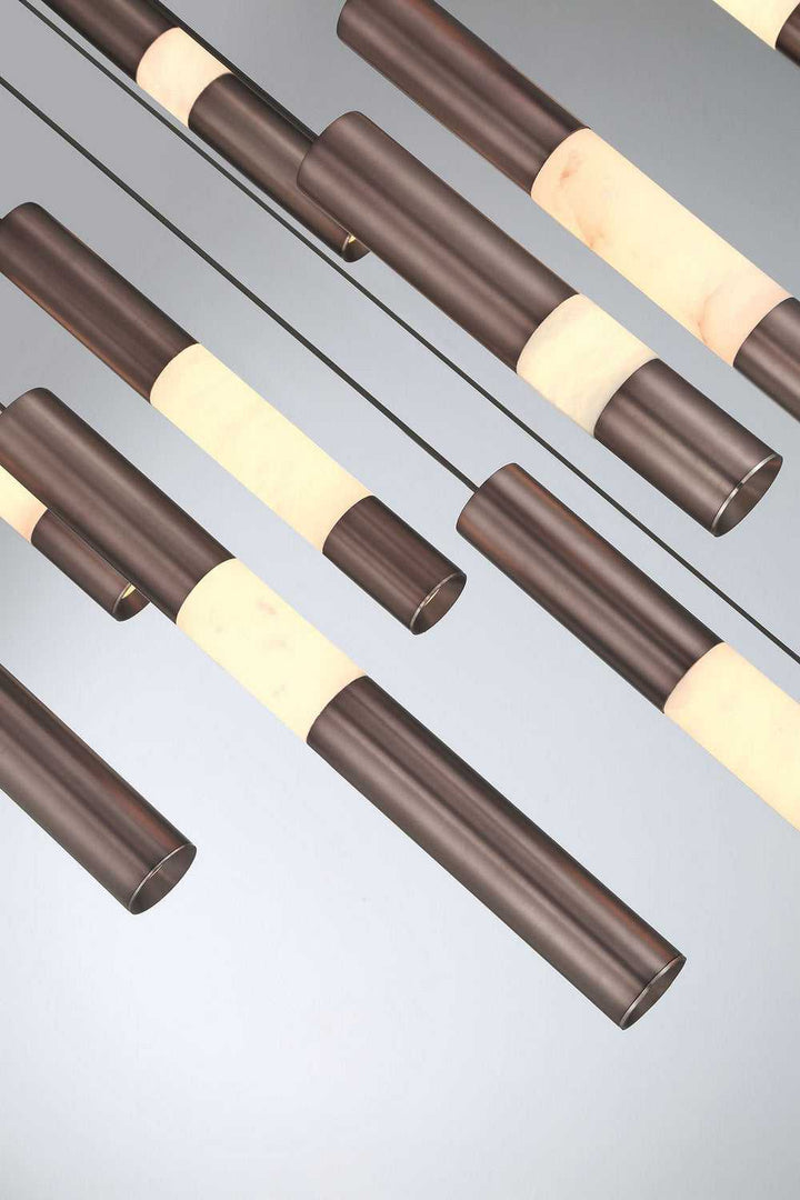 Ronda LED Chandelier in Harlow Bronze Eurofase Canada