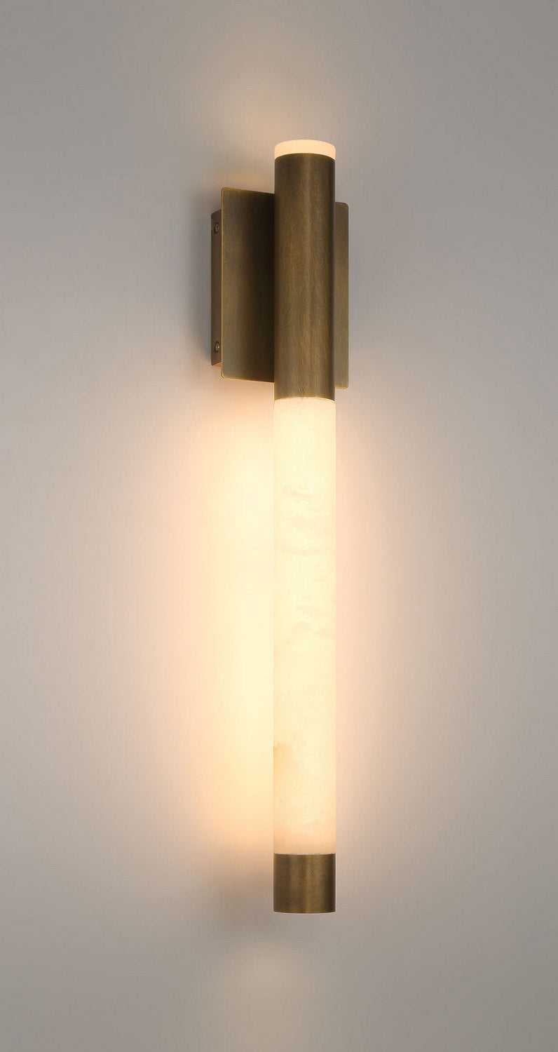 Ronda LED Wall Sconce in Weathered Brass Eurofase Canada