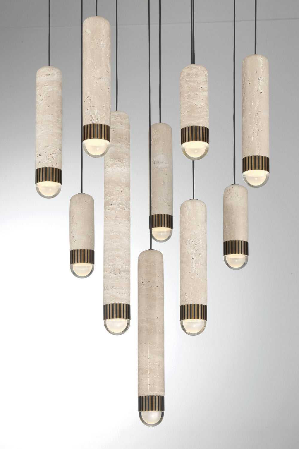 Cambre LED Chandelier in Antique Brass Eurofase Canada