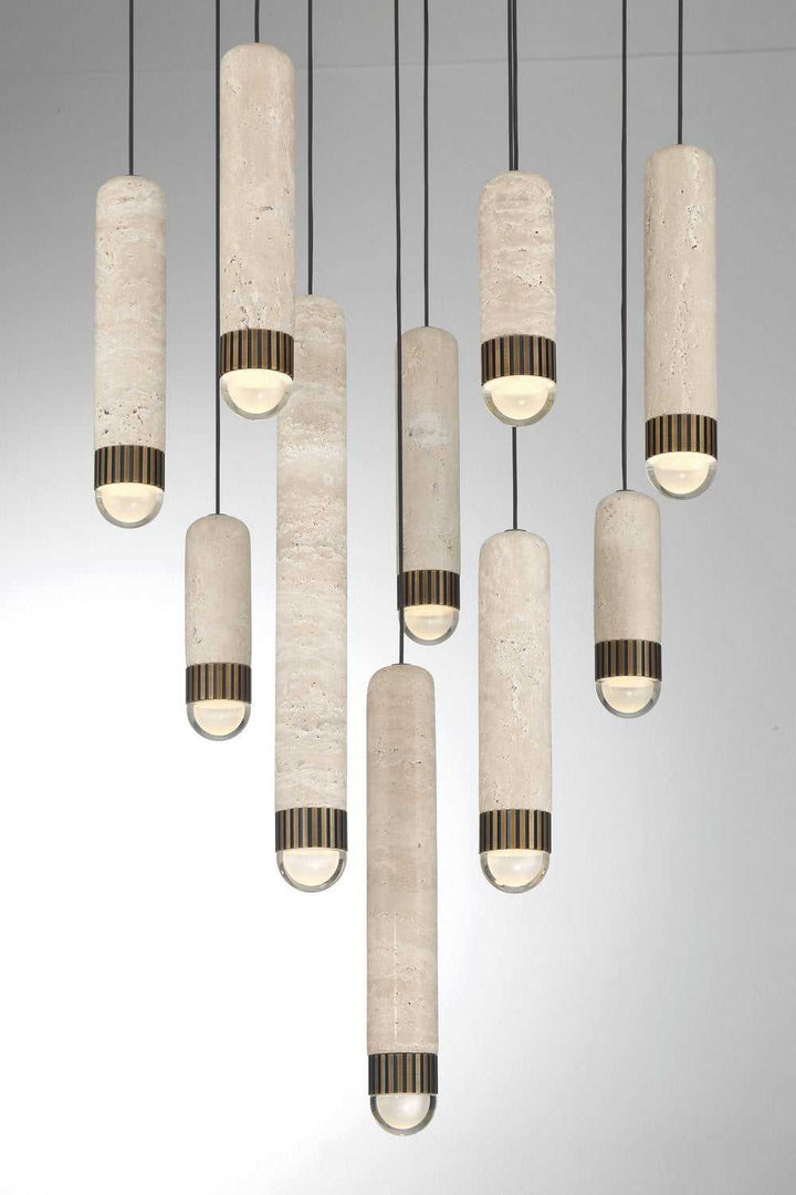 Cambre LED Chandelier in Antique Brass Eurofase Canada