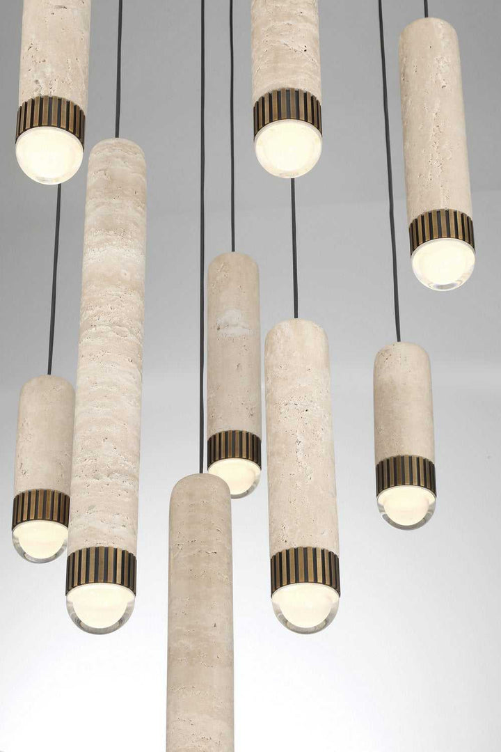 Cambre LED Chandelier in Antique Brass Eurofase Canada