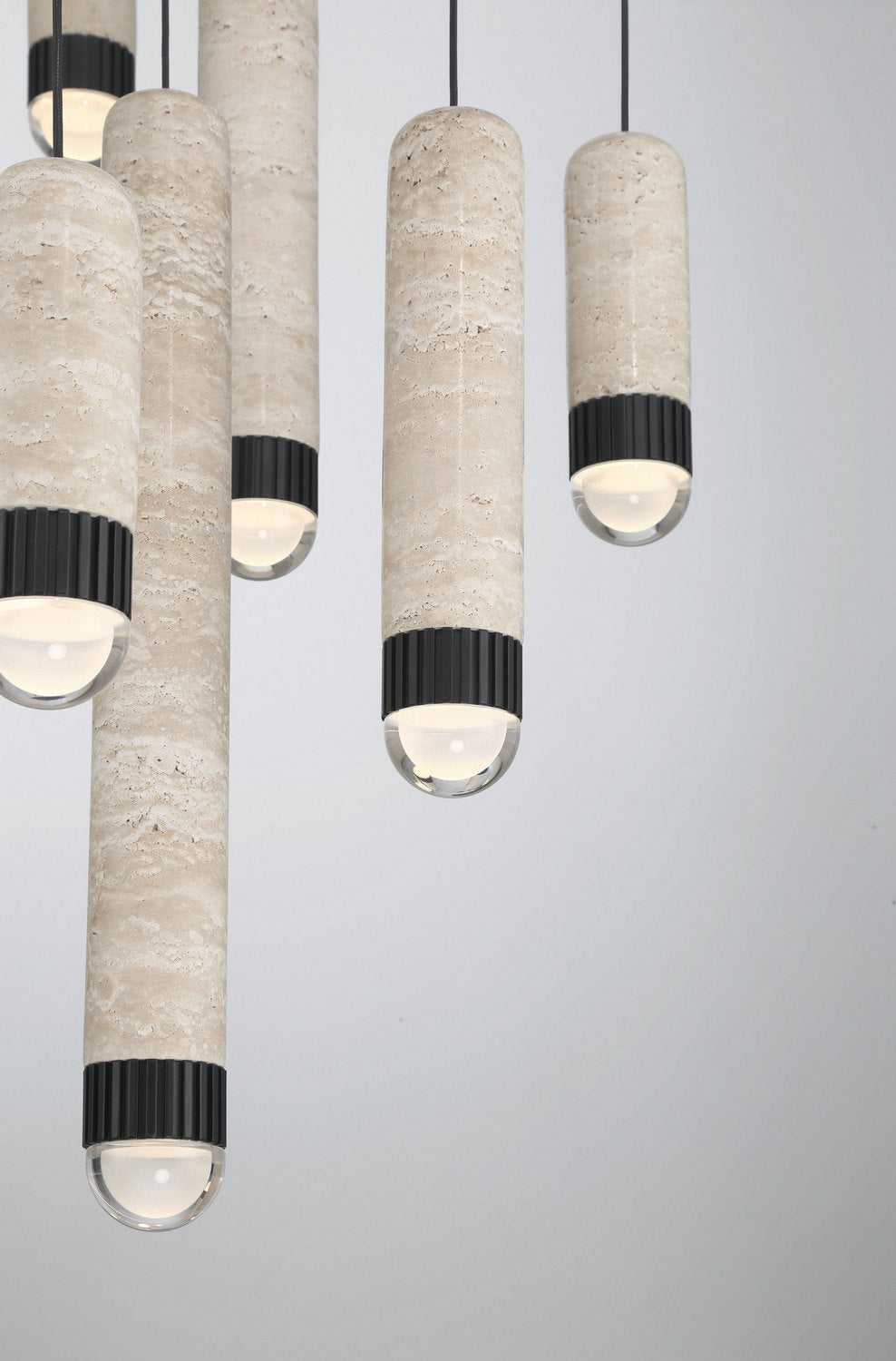 Cambre LED Chandelier in Matte Black Eurofase Canada