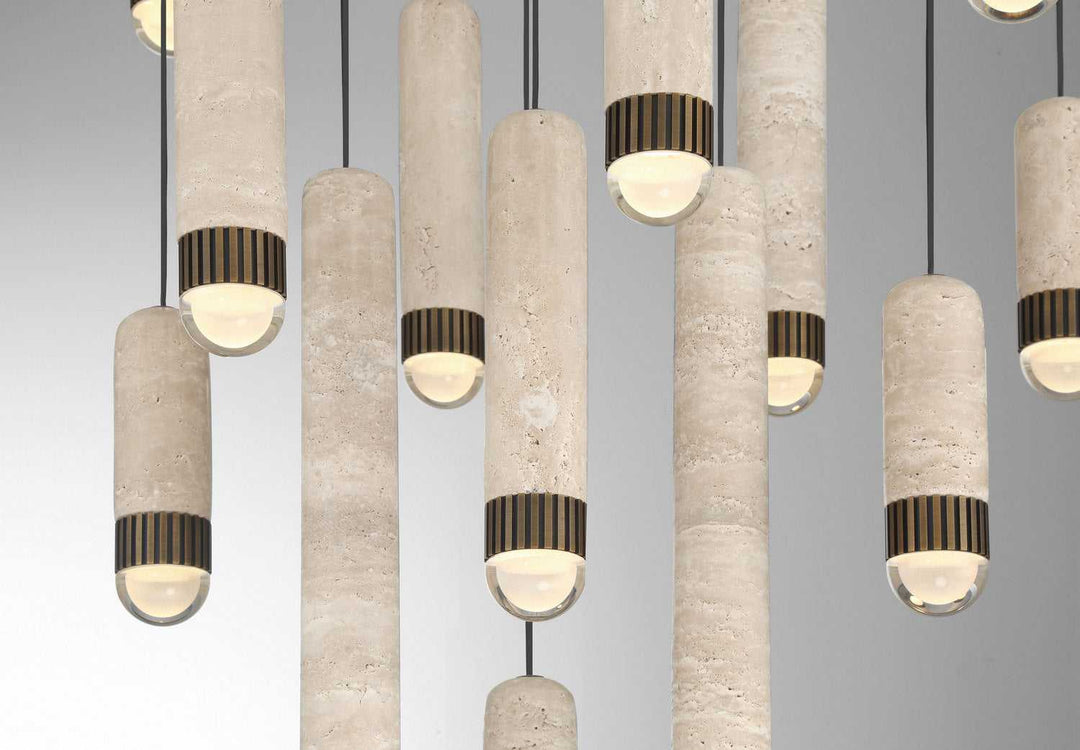 Cambre LED Chandelier in Antique Brass Eurofase Canada
