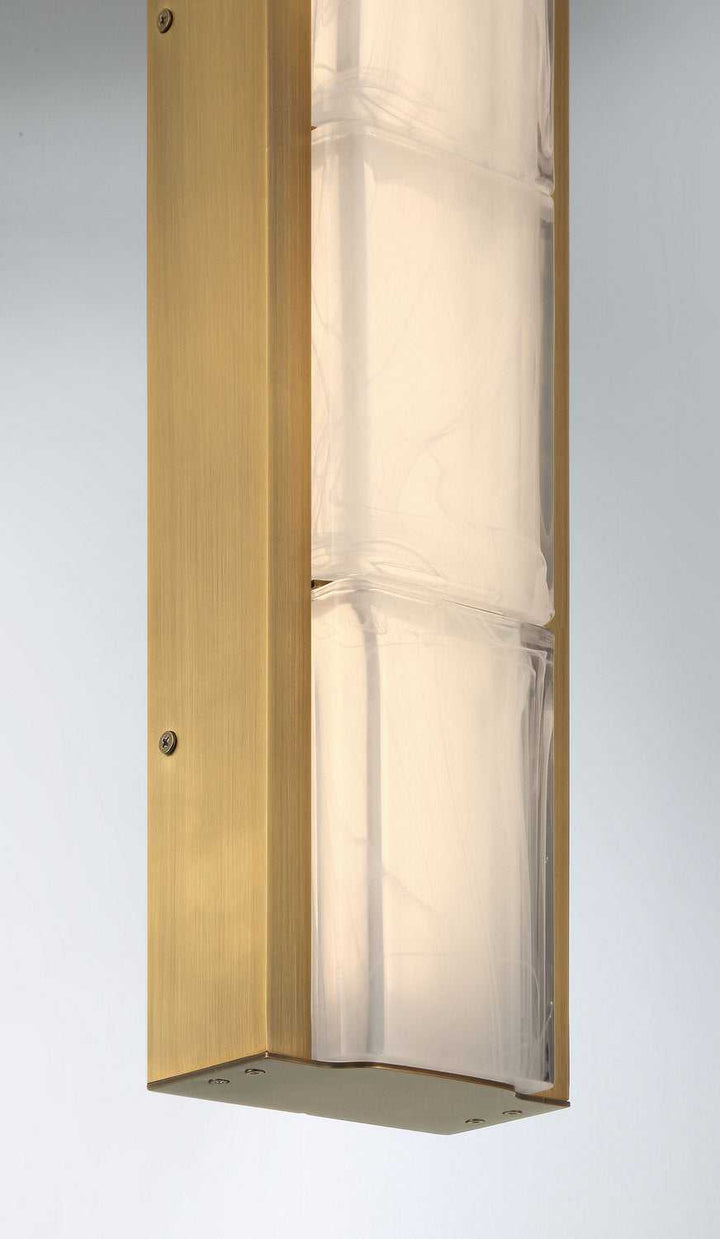 Gibraltar LED Vanity in Antique Brass Eurofase Canada