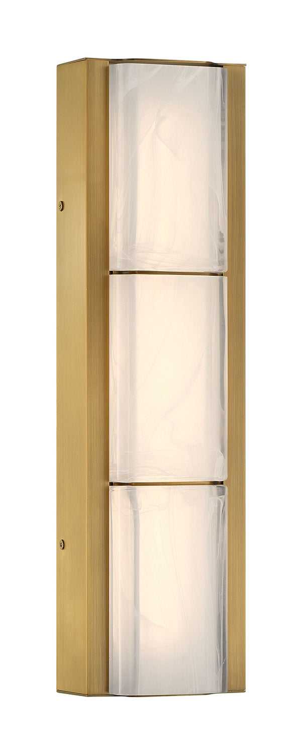 Gibraltar LED Vanity in Antique Brass Eurofase Canada