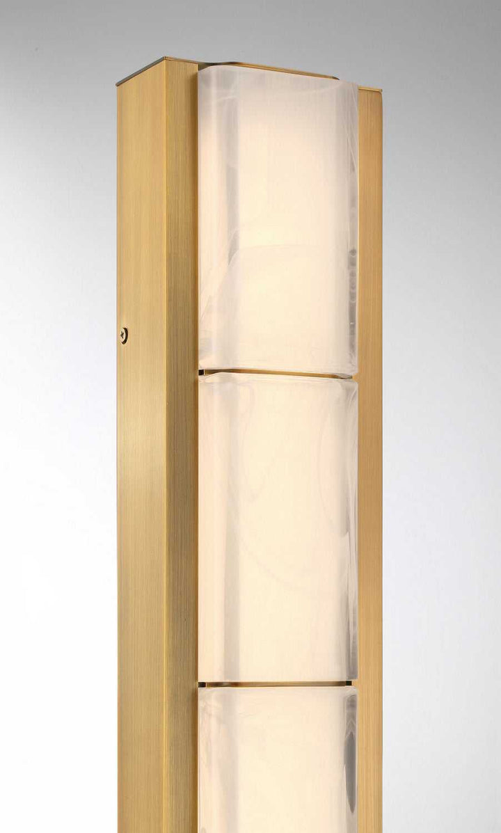 Gibraltar LED Vanity in Antique Brass Eurofase Canada