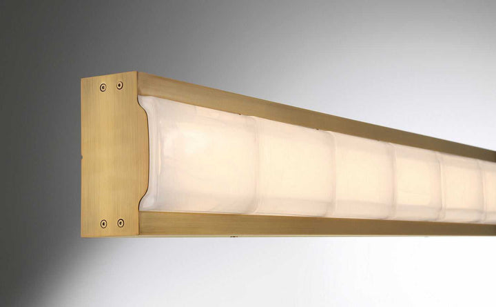 Gibraltar LED Vanity in Antique Brass Eurofase Canada