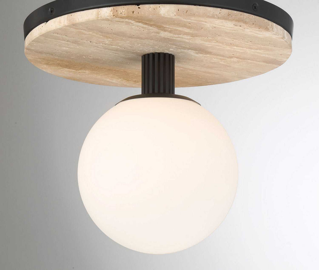 Carnagie LED Flush Mount in Matte Black Eurofase Canada