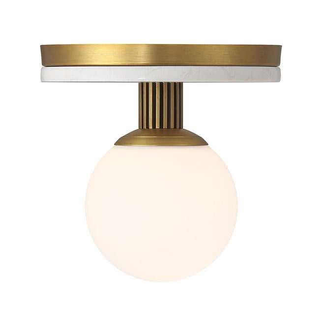 Carnagie LED Flush Mount in Antique Brass Eurofase Canada
