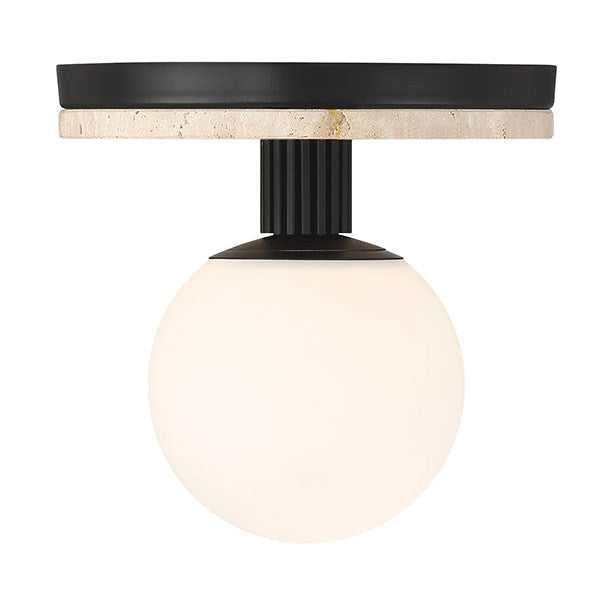 Carnagie LED Flush Mount in Matte Black Eurofase Canada