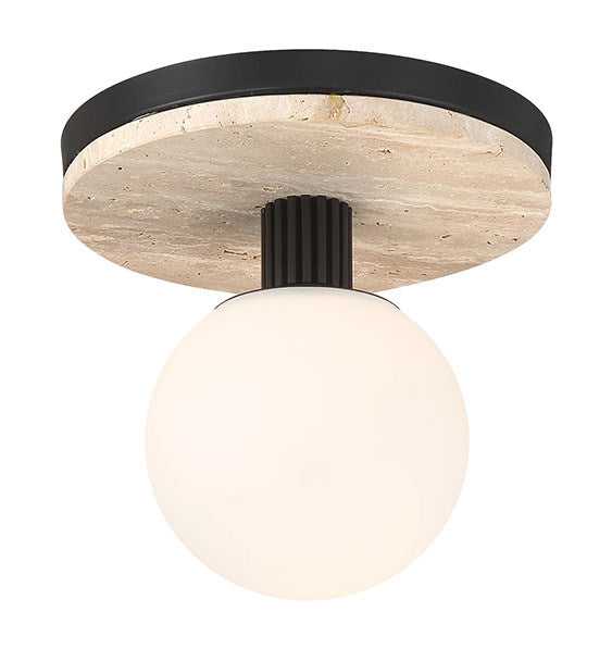 Carnagie LED Flush Mount in Matte Black Eurofase Canada
