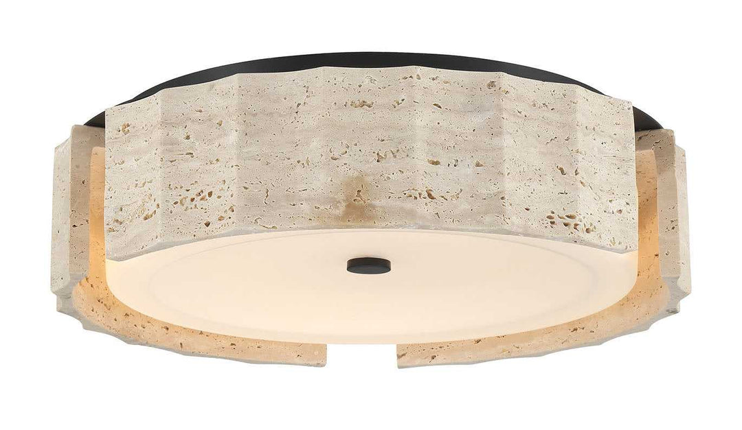 Roslington LED Flush Mount in Matte Black Eurofase Canada