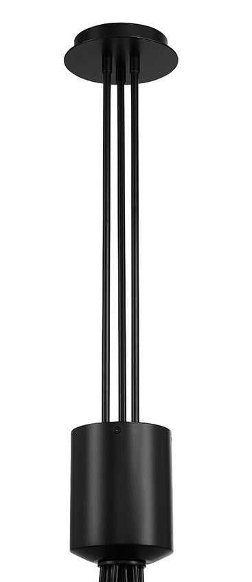 Athena LED Chandelier in Matte Black Eurofase Canada
