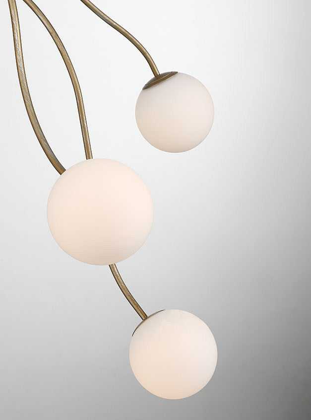 Athena LED Chandelier in Antique Gold Eurofase Canada