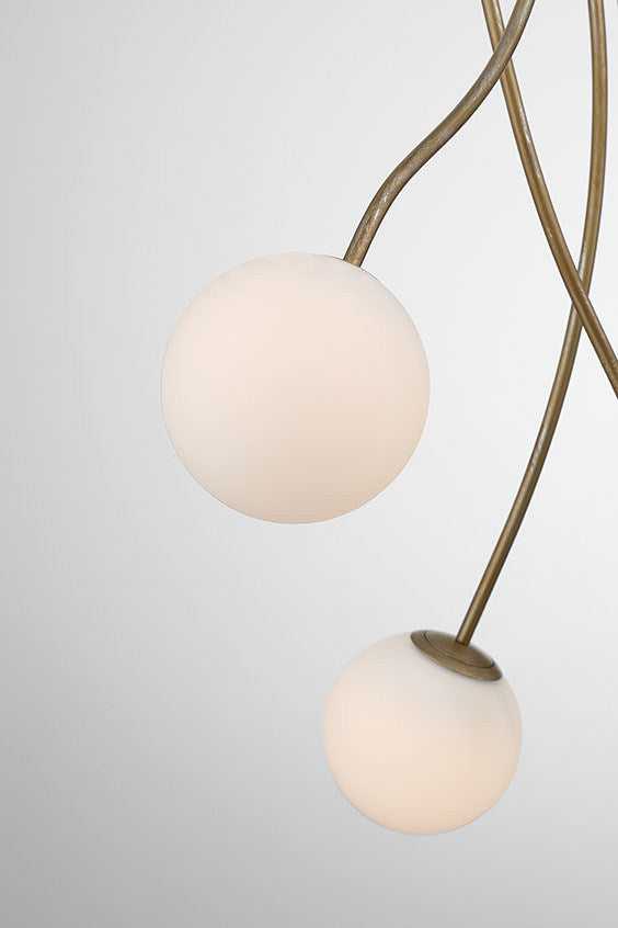 Athena LED Chandelier in Antique Gold Eurofase Canada
