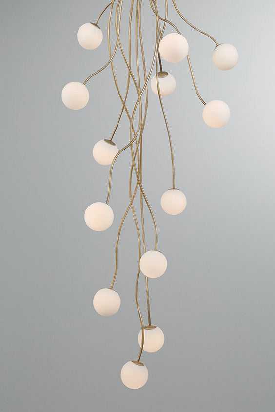 Athena LED Chandelier in Antique Gold Eurofase Canada