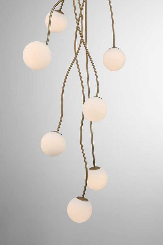 Athena LED Chandelier in Antique Gold Eurofase Canada
