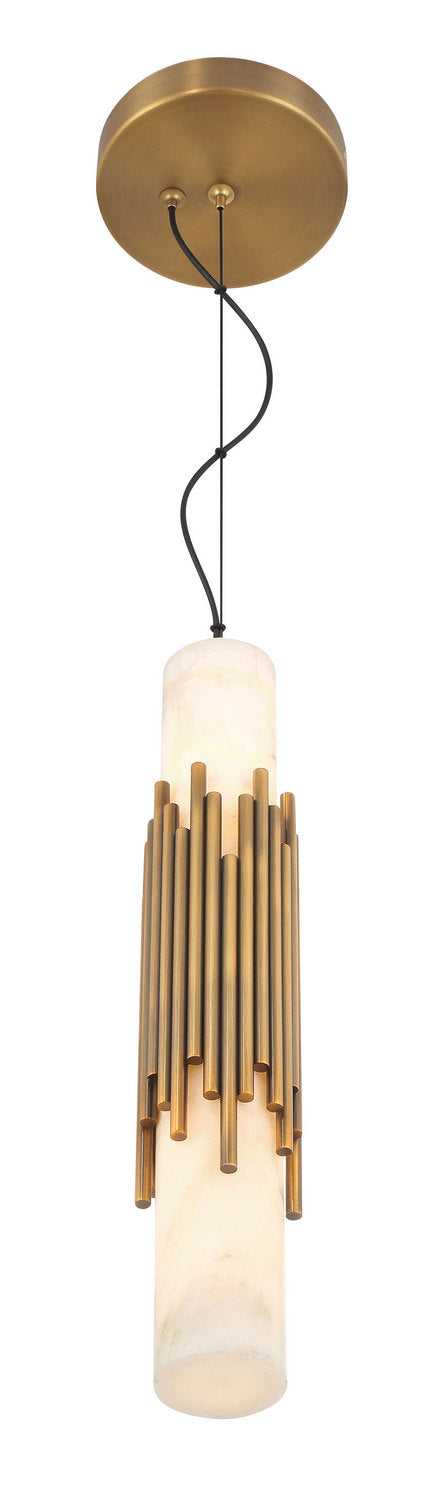 Venna LED Pendant in Antique Brass Eurofase Canada