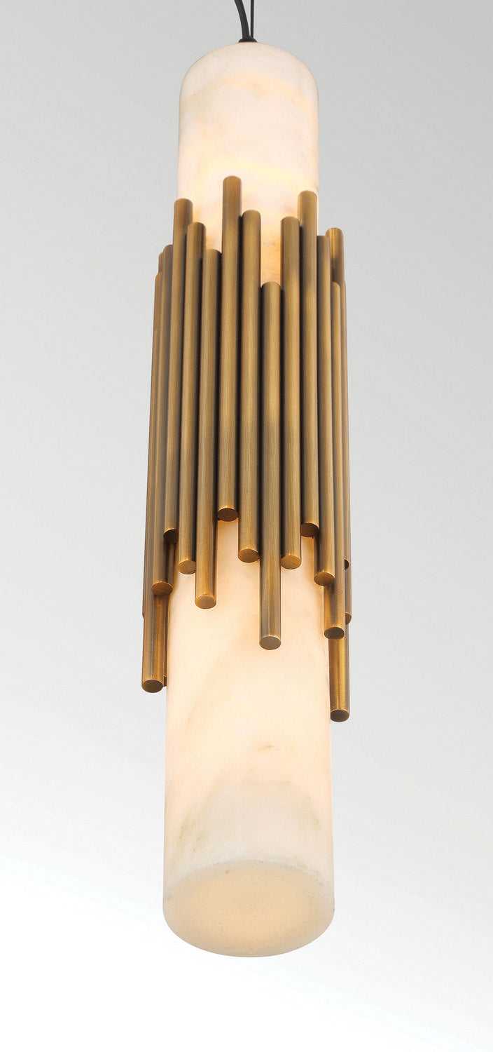 Venna LED Pendant in Antique Brass Eurofase Canada