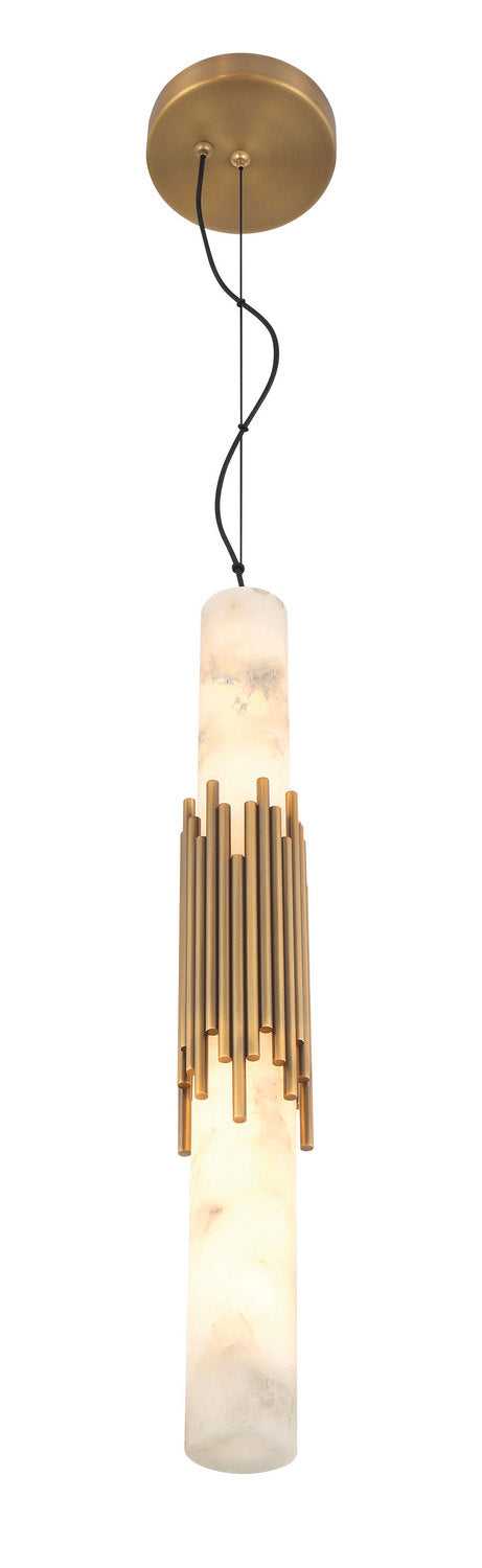 Venna LED Pendant in Antique Brass Eurofase Canada