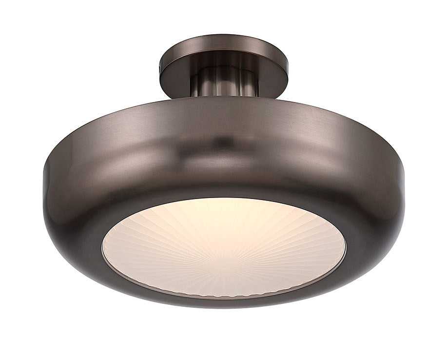 Macey LED Semi-Flush Mount in Harlow Bronze Eurofase Canada