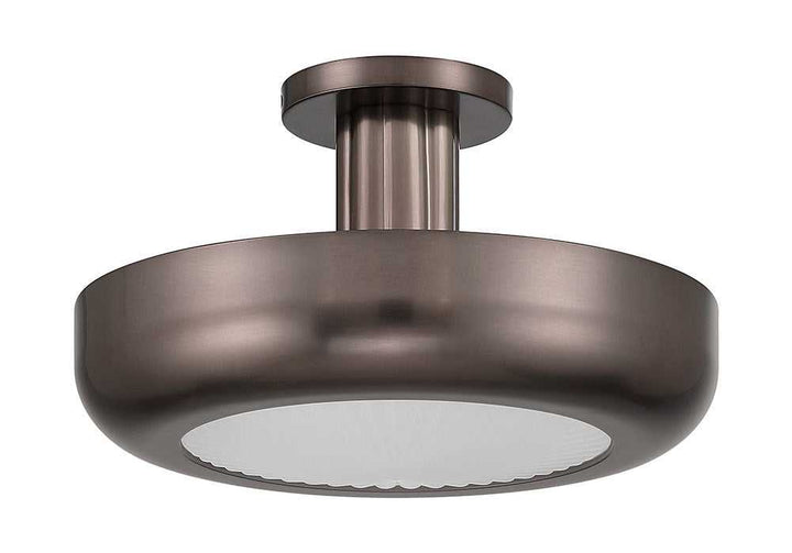 Macey LED Semi-Flush Mount in Harlow Bronze Eurofase Canada