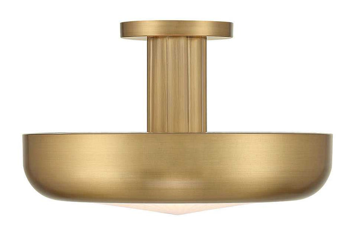 Macey LED Semi-Flush Mount in Antique Brass Eurofase Canada