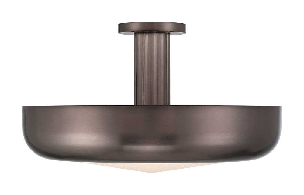 Macey LED Semi-Flush Mount in Harlow Bronze Eurofase Canada