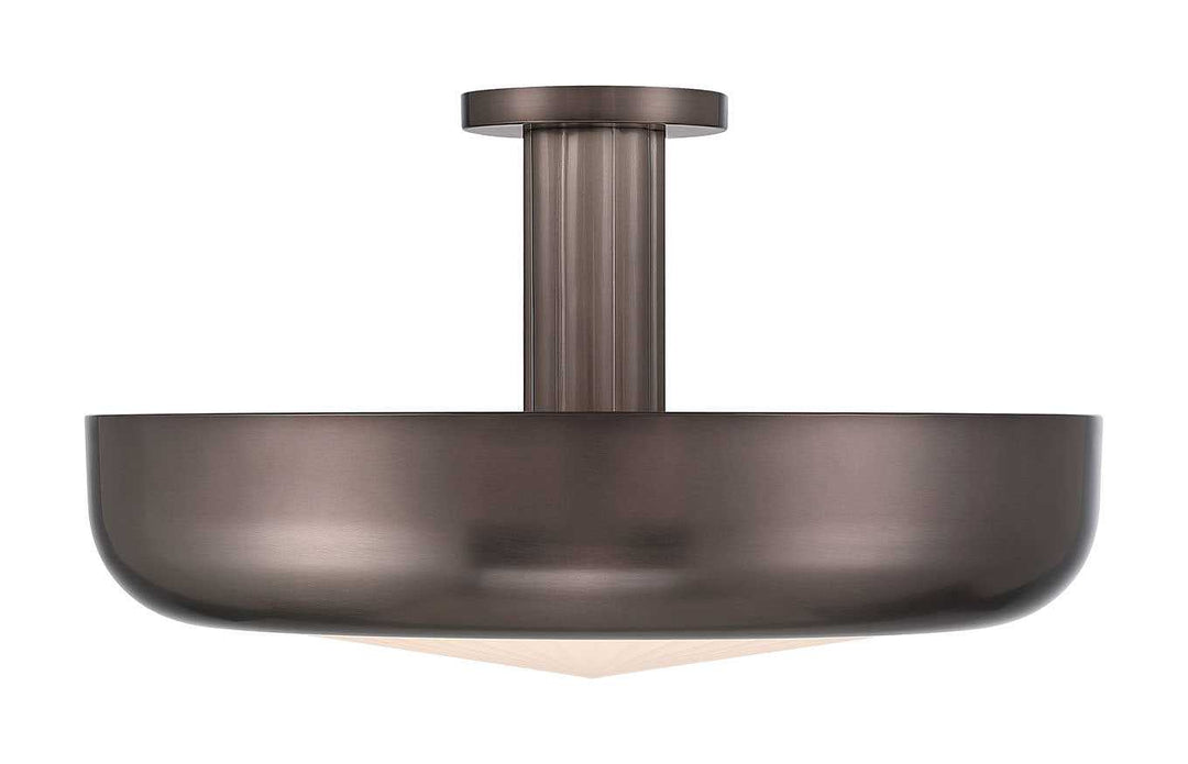 Macey LED Semi-Flush Mount in Harlow Bronze Eurofase Canada