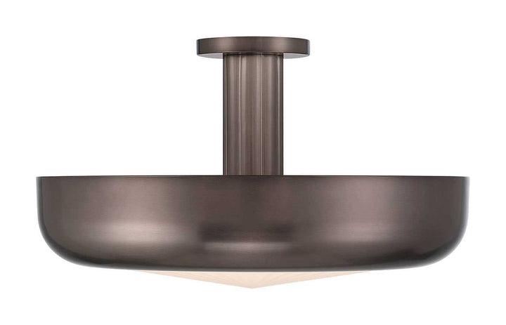 Macey LED Semi-Flush Mount in Harlow Bronze Eurofase Canada