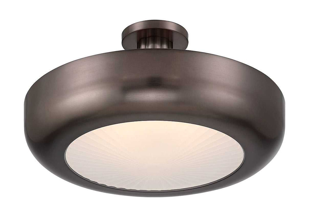 Macey LED Semi-Flush Mount in Harlow Bronze Eurofase Canada