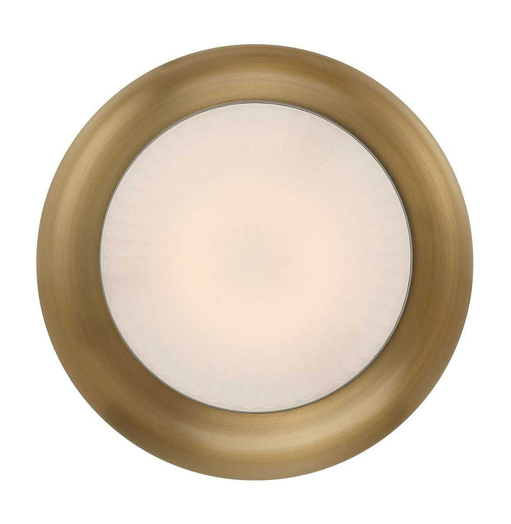 Macey LED Semi-Flush Mount in Antique Brass Eurofase Canada