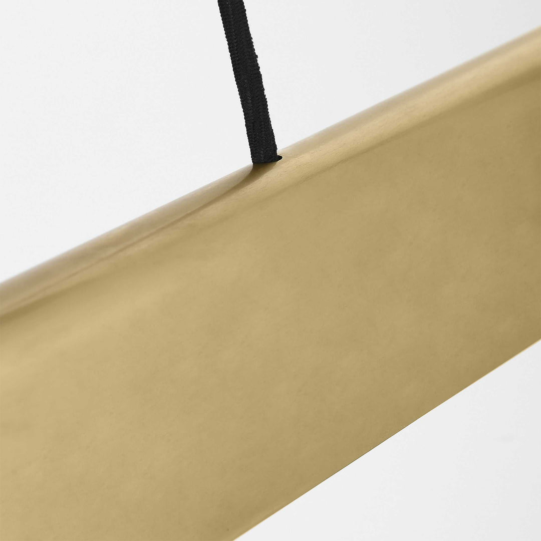Cloak LED Linear Chandelier in Hand-Rubbed Antique Brass Visual Comfort Modern