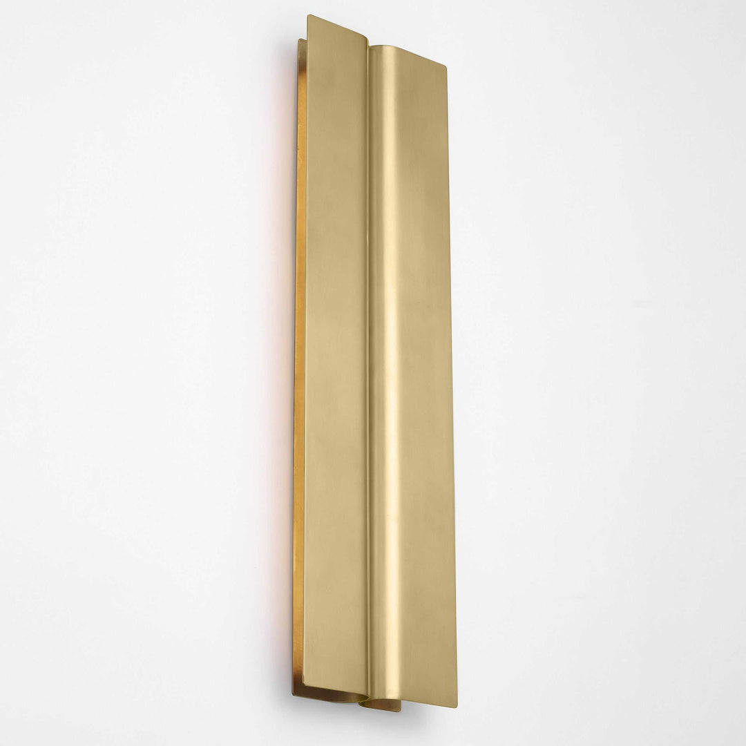 Cloak LED Vanity in Hand-Rubbed Antique Brass Visual Comfort Modern