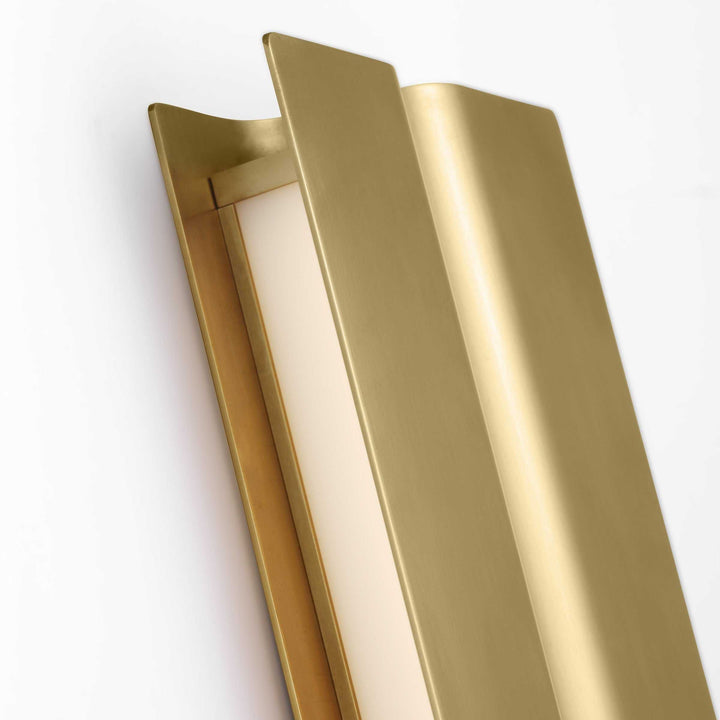 Cloak LED Vanity in Hand-Rubbed Antique Brass Visual Comfort Modern