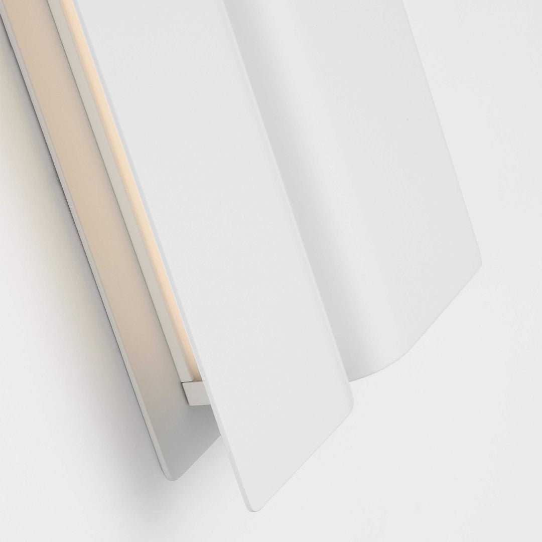 Cloak LED Vanity in Matte White Visual Comfort Modern