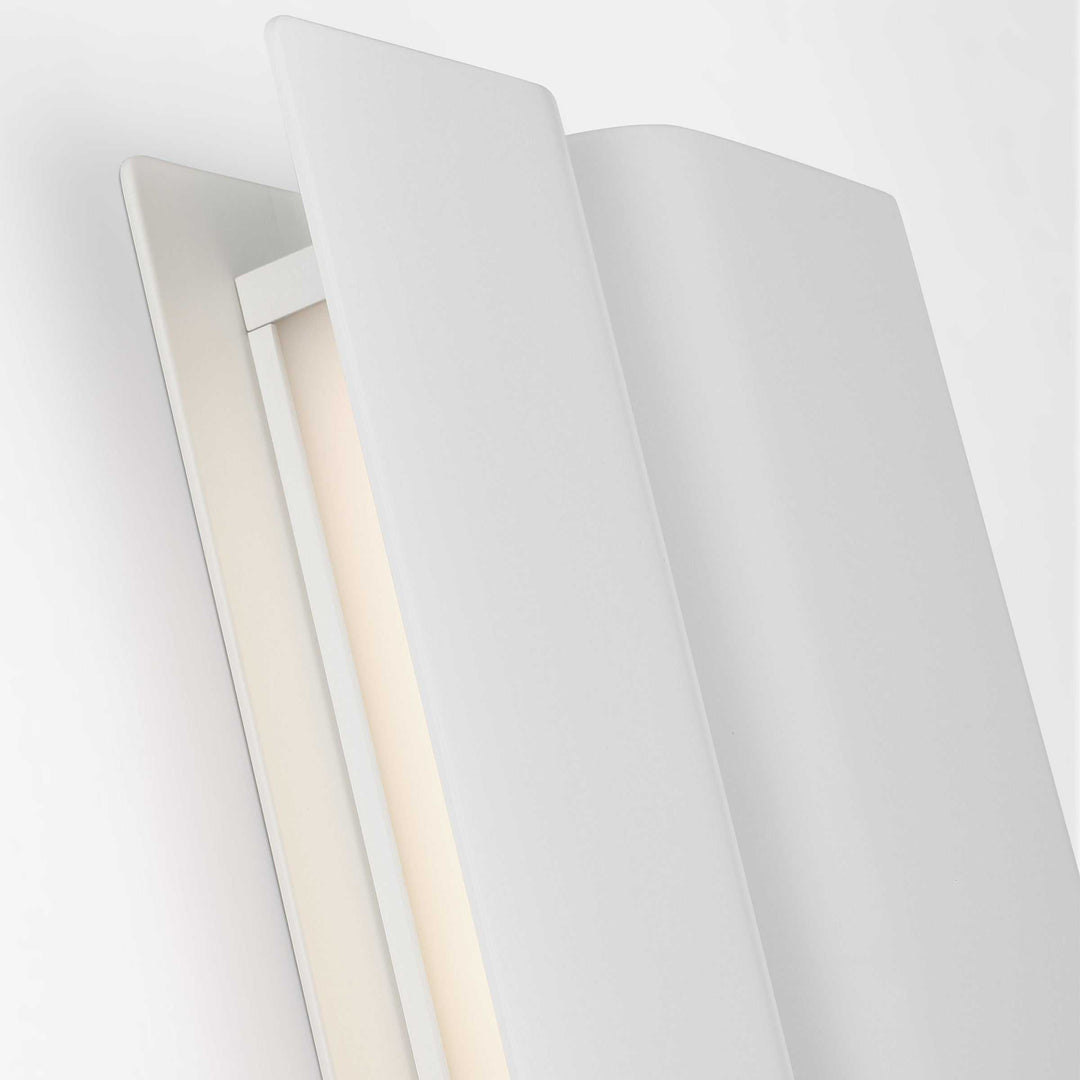 Cloak LED Vanity in Matte White Visual Comfort Modern