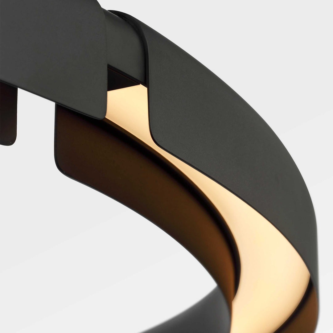 Cloak LED Chandelier in Nightshade Black Visual Comfort Modern