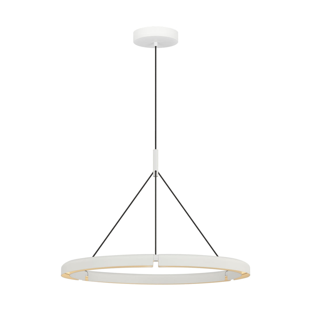 Cloak LED Chandelier in Matte White Visual Comfort Modern