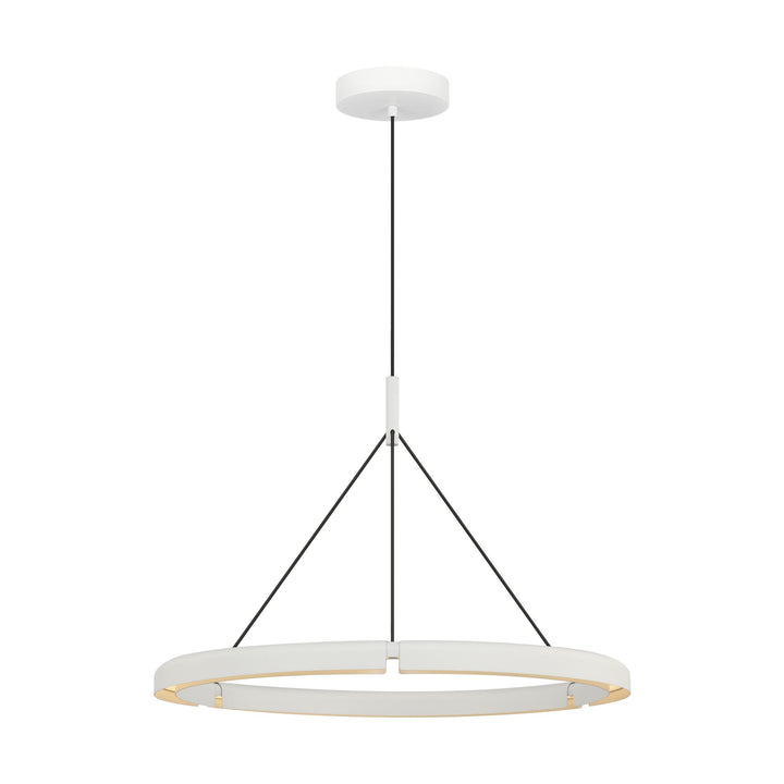 Cloak LED Chandelier in Matte White Visual Comfort Modern