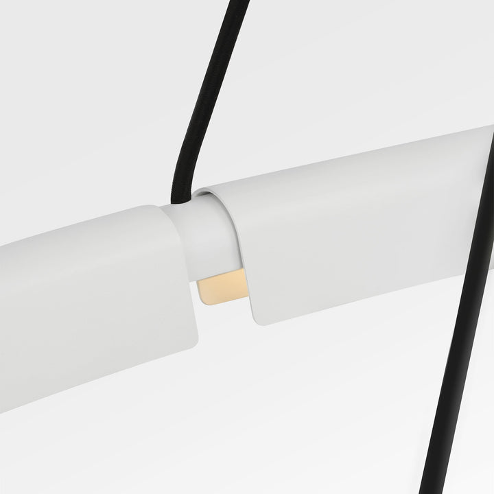 Cloak LED Chandelier in Matte White Visual Comfort Modern