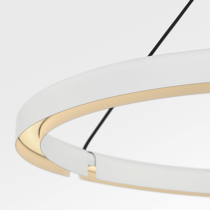 Cloak LED Chandelier in Matte White Visual Comfort Modern
