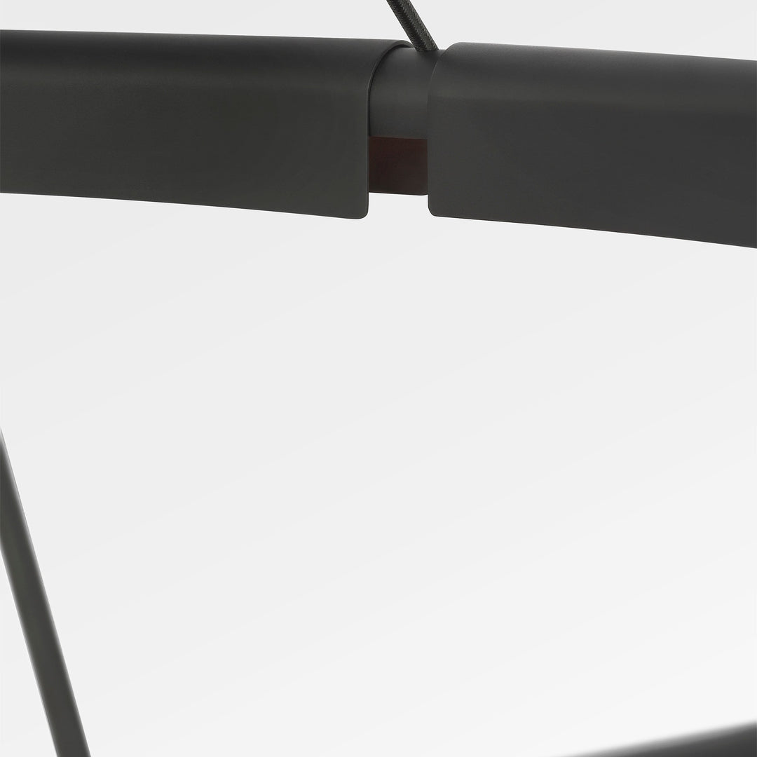 Cloak LED Chandelier in Nightshade Black Visual Comfort Modern