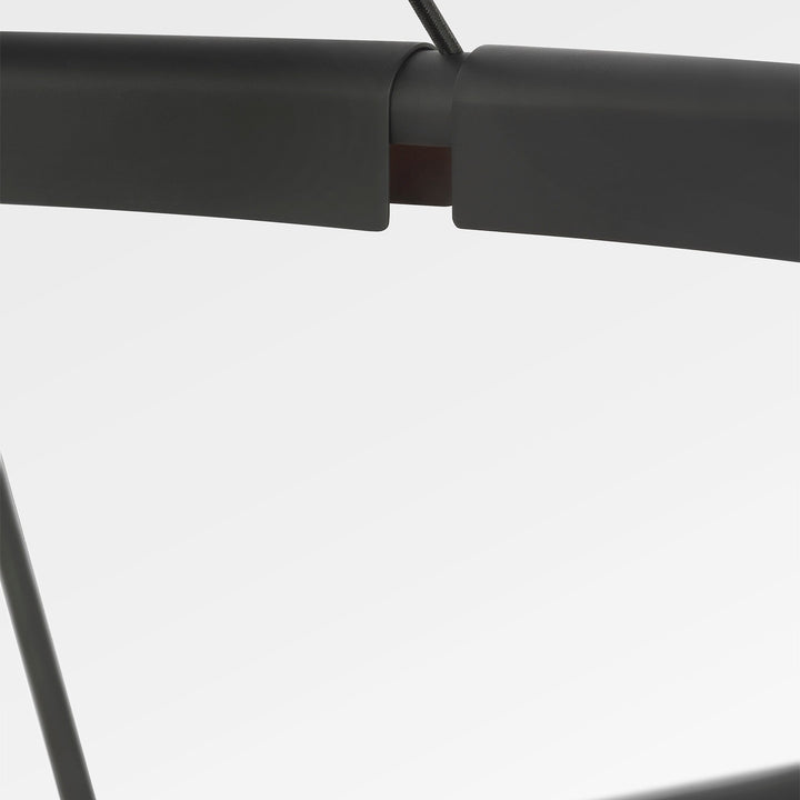 Cloak LED Chandelier in Nightshade Black Visual Comfort Modern