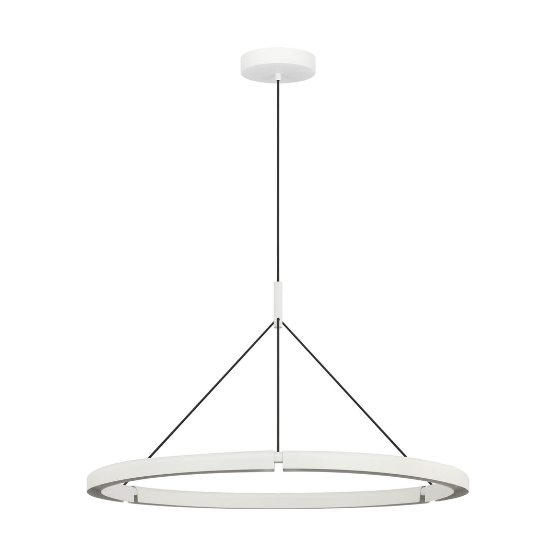 Cloak LED Chandelier in Matte White Visual Comfort Modern
