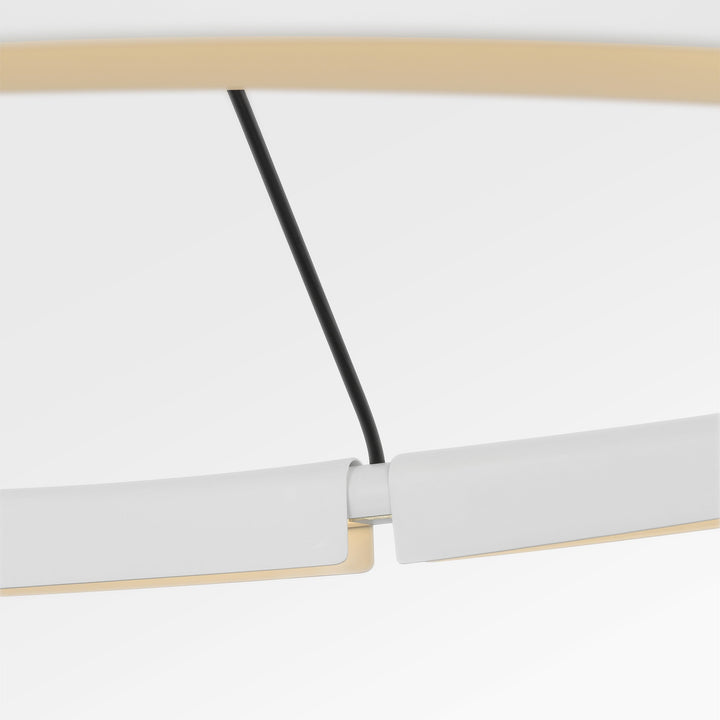 Cloak LED Chandelier in Matte White Visual Comfort Modern