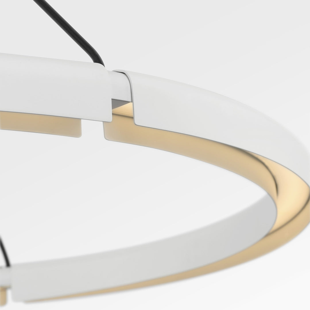Cloak LED Chandelier in Matte White Visual Comfort Modern