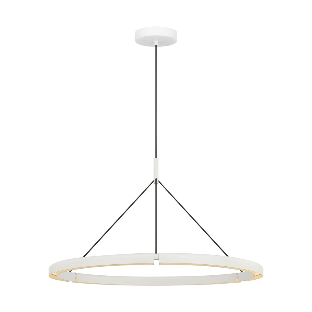 Cloak LED Chandelier in Matte White Visual Comfort Modern