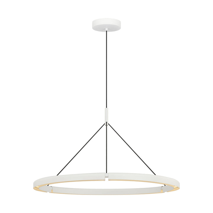 Cloak LED Chandelier in Matte White Visual Comfort Modern